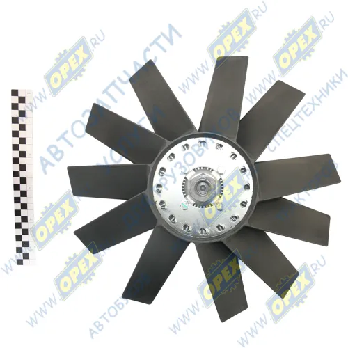 020005366 (5344.1308010) Вентилятор с муфтой дв. ЯМЗ-5344 (Ø455 мм); с крыльчаткой (Ø455 мм) 11 лопастей (ГАЗ 53423-50, 445-20) Автопривод Евро-5 МАРК1