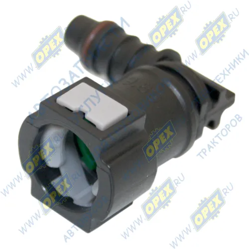 D9.89-ID8-90 8x10 Фитинг (штуцер) угловой 90-гр.(ПВХ) быстросъем/под трубку ф10 МАРК