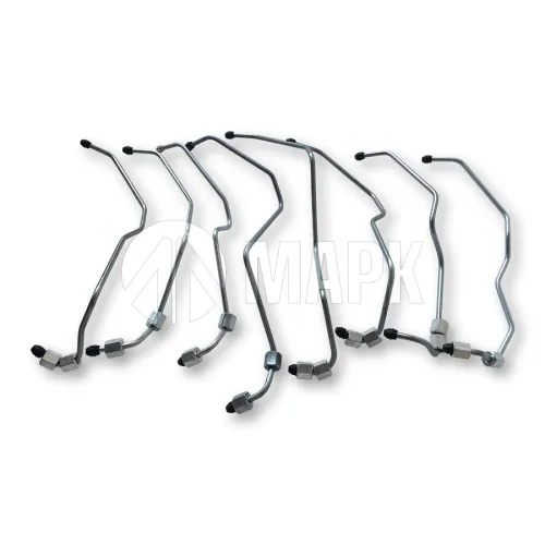 740-1104306 Трубка (сталь) ф7; L=530 Г=М14+К19/Г=М14+К19 топливная ТНВД в сборе, кривая МАРК