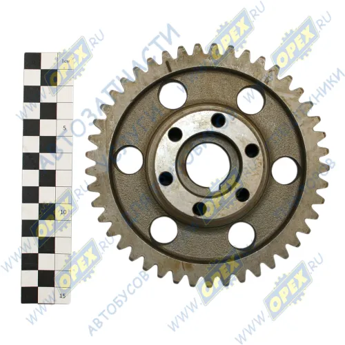 740.90-1111047-10 Шестерня фпос.=24/29 Z=45 h=49; 6отв.М8х1,25 под шпонку, редуктора привода ТНВД МАРК