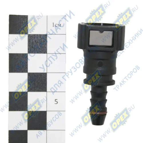 D9.49-ID6-180 6x8 Фитинг Штуцер топливный быстросъемный 180° (под трубку ф8) МАРК1