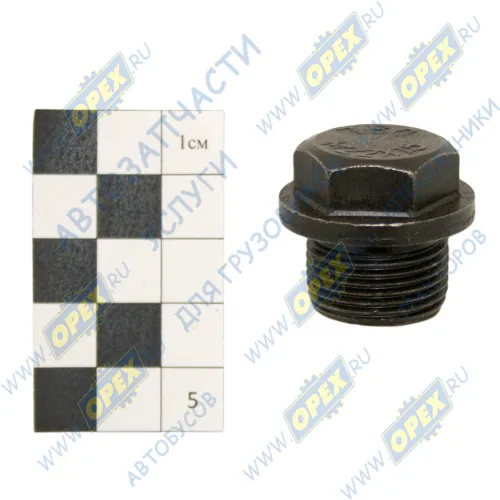 3915787 Пробка DIN7604 М22х1,5 h=26 К=22 КАМАЗ дв.Cummins МАРК1