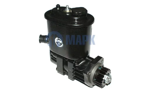 4310-3407200-11 Насос гидроусилителя (ГУРа) КАМАЗ в сборе с бачком и шестерней отвод М26 KAMAZ 4310 53212 [KamAZ-740.10 / KamAZ-740.20] МАРК