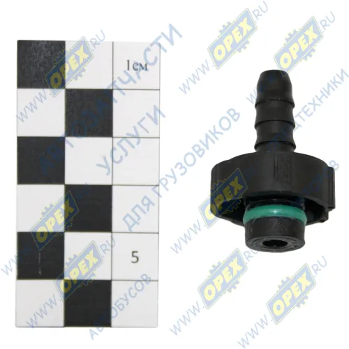 D12-ID6-180 6x8 Фитинг Штуцер топливный быстросъемный 180° (под трубку ф8) МАРК1