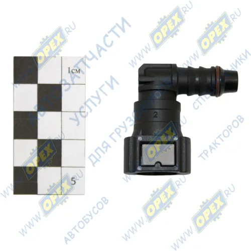 D9.49-ID8-90 8x10 Фитинг Штуцер топливный быстросъемный 90° (под трубку ф10) МАРК1