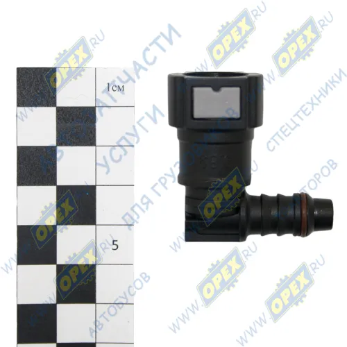 D9.89-ID8-90 8x10 Фитинг (штуцер) угловой 90-гр.(ПВХ) быстросъем/под трубку ф10 МАРК1