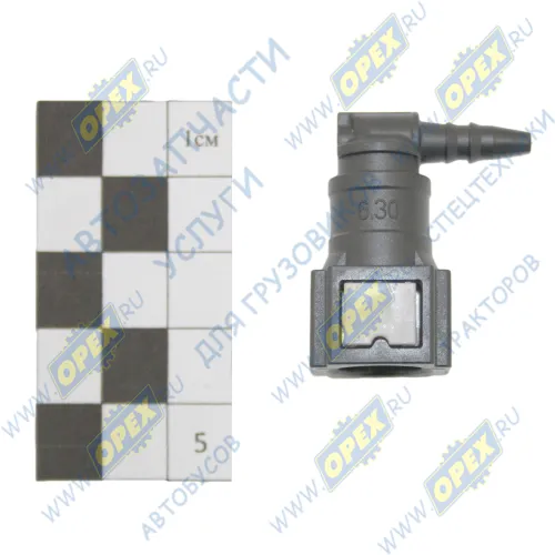 D6.3-ID3-90 3x5 Фитинг Штуцер топливный быстросъемный 90° (под трубку ф5) МАРК1