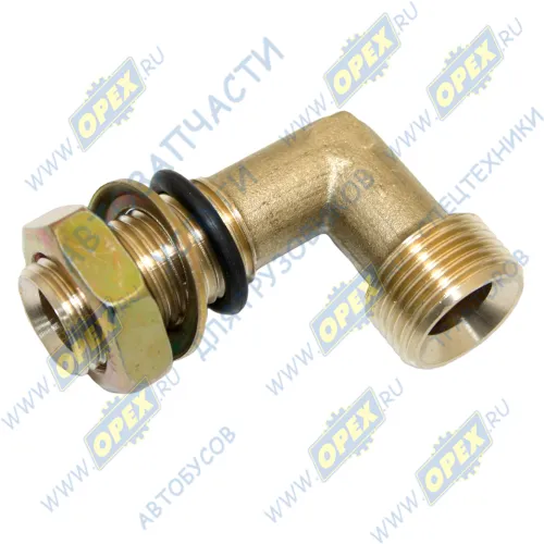 861030 Фитинг (угольник) прямой; Рнаруж=М16х1,5/М20х1,5 L=38х50 МАРК