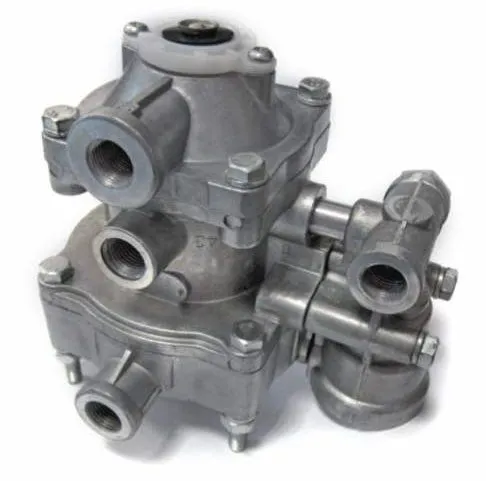 11-3522008 Клапан управления тормозами прицепа 2х-провод. (5 вых. М16х1,5)(с клапаном обрыва) Н/О (КУТП-2) KRONE (1970-2021), VOLVO FH (1993-2021); + МАРК