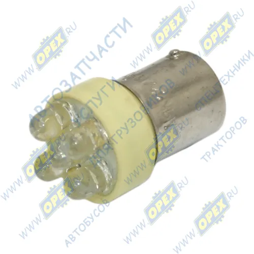 12T15-W\5LED Лампа светодиодная 12V 5W; R5W (BA15s - 1 контакт) Маяк