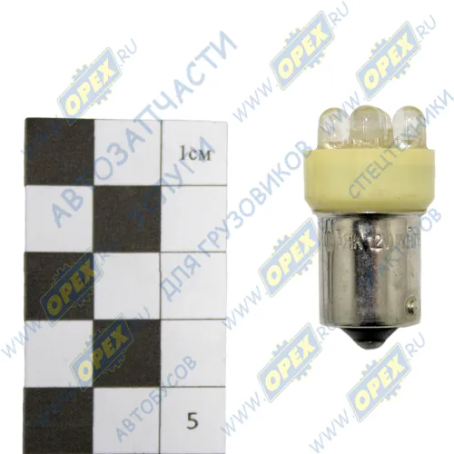 12T15-W\5LED Лампа светодиодная 12V 5W; R5W (BA15s - 1 контакт) Маяк1