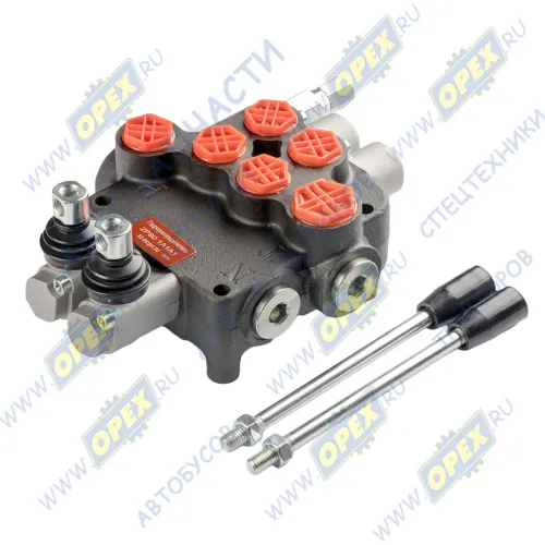 2P80-OT Гидрораспределитель 2-х секционный,рычажный,трактора,спецтехника МЗПО1