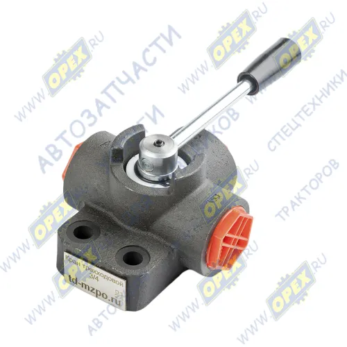 G3/4 Кран гидравлический 3-х ходовой 3/4 КРТП-20 (IV); чугун МЗПО