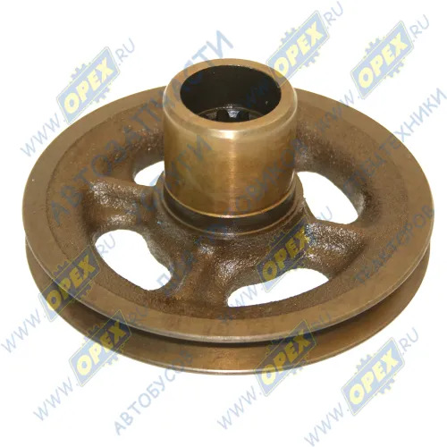 240-1005131-Б1 Шкив коленвала 1руч. шлиц ф160 (d=37, под болт) МТЗ ММЗ