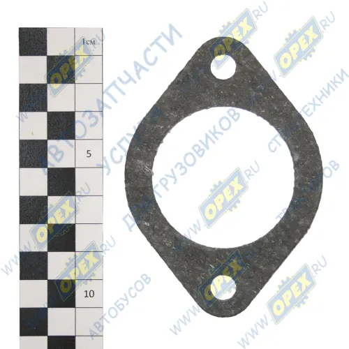 260-1307049 Прокладка ромбич. 100х70, ф50, 2отв.ф8, патрубка вод.насоса ММЗ