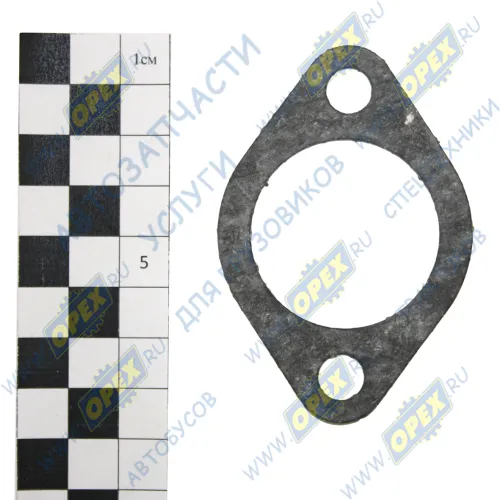 50-1307049-А Прокладка ромбич. 75х50, фвнутр=35, 2.отв.ф8,патрубка вод.насоса МТЗ ММЗ