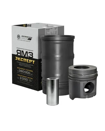 7511.1004006-60-90 Гильза,поршень+упл. и поршн. кольца ЯМЗ-236,238 турб. Евро-0,1 Н/О Мотордеталь