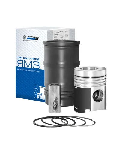 238Б-1004006-Б Гильза,поршень+упл.кольца+поршн. кольца, палец,стоп.кольца Н/О ЯМЗ-236,238 турб. Евро-0,1 со вставкой Мотордеталь