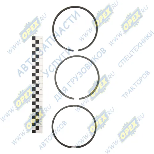 740.30-1000106 Кольца поршневые КАМАЗ Евро-1,2 на 1 г/п (h маслосъемного кольца=4мм) Мотордеталь1