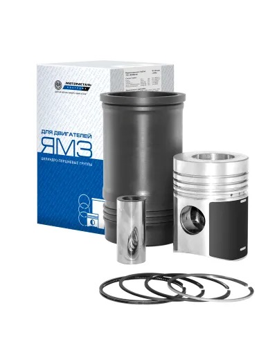 236-1004006 Гильза-поршень ЯМЗ-236,238 на блоки С/О+поршн.палец и стопорн.кольца+упл.+поршн. кольца Мотордеталь