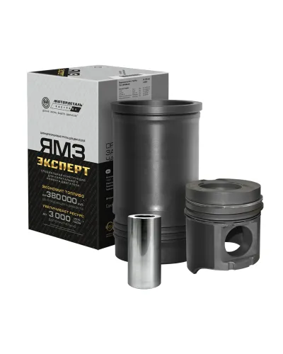 7511.1004006-10-90 Гильза,поршень+упл. и поршн. кольца ЯМЗ-7511,7601 под общую ГБЦ С/О старый блок Мотордеталь