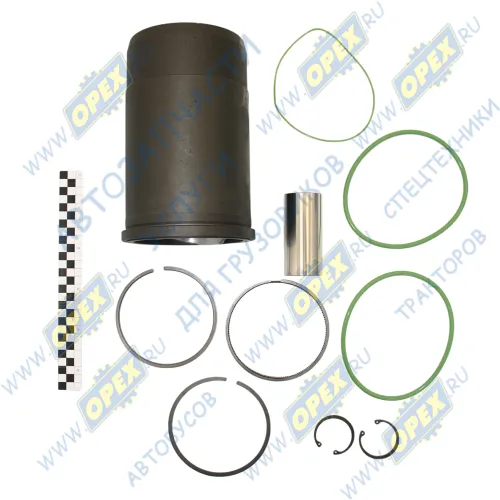 740.602-1000128-44 Гильза с поршнем КАМАЗ-ЕВРО-4 (дв.740.622,662,73,74) с пальцем и кольцами Мотордеталь1