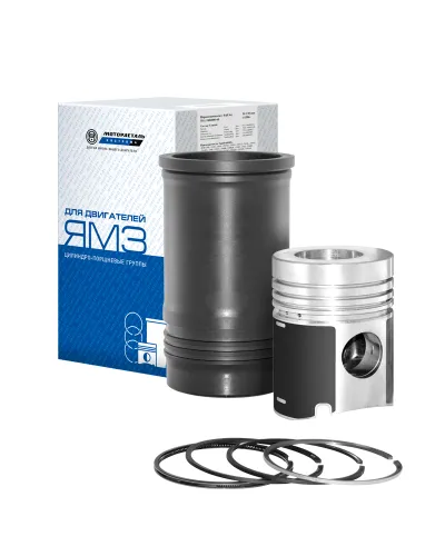 238НБ-1004005 Гильза-поршень+упл. кольца+поршн. кольца ЯМЗ-236,238 С/О Евро-0,1 наддувные Мотордеталь