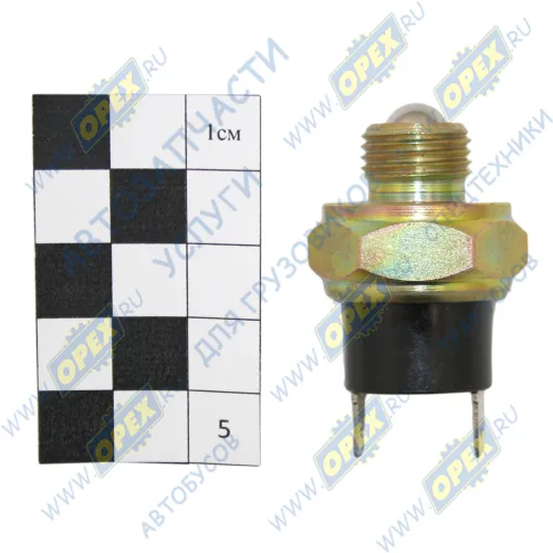 ВК12-3 Выключатель света задн.хода М16х1,5 Р=10 КАМАЗ.ГАЗ-31029.УАЗ;фишка 2плоских клеммы,шарик; ключ 22 МЭМЗ2