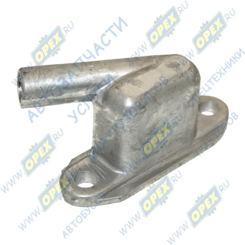 500-3509248 Патрубок компрессора МАЗ воздушный (ф17 h=44; ромбич.фланец 2отв.ф8; алюм.) ОЗАА