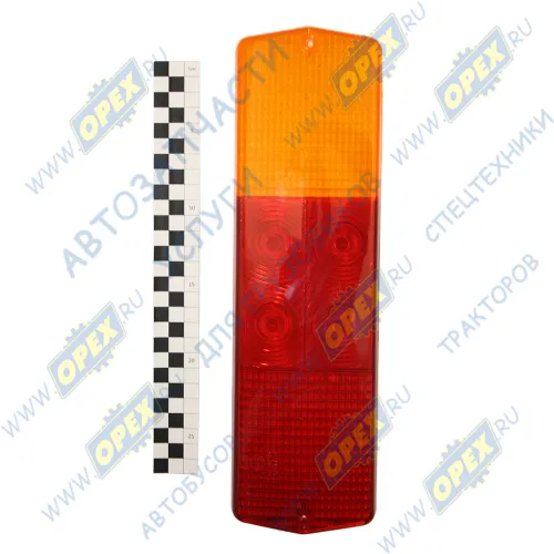 9802.3716001 Рассеиватель фонаря заднего (универсальный) ГАЗ 3307, ЗИЛ, Камаз; 2 болта (универсальный) ОСВАР1