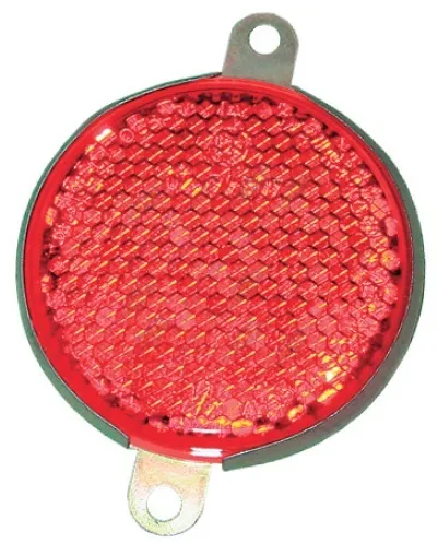 ФП310Е-01 Световозвращатель (катафот) круглый красный крепление 2отв.ф6 ОСВАР