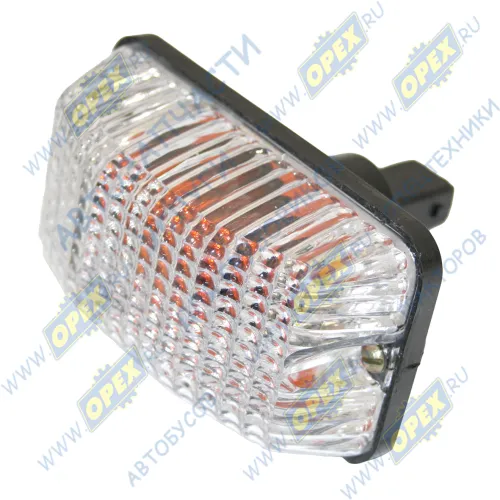 5302.3726 Указатель поворота боковой Валдай(110х60х95) белое стекло,желтая лампа ОСВАР