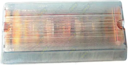 2902.3714 Плафон освещения салона ПАЗ,автобусы (12В) прямоуг. белый, 3-х контур.220х105х40 ОСВАР