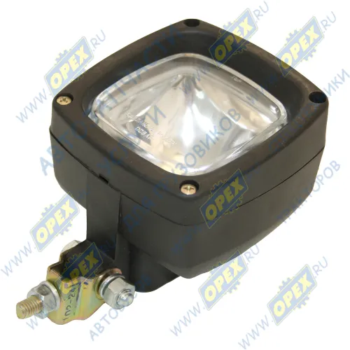 ТН217 Б/Л Фара рабочего света КВАДРАТНАЯ 105x105 SCANIA P-, G-, R-, T Truck (2003-2021), VOLVO FE (2006-2021); гладкое стекло (аналог Wesem LKR5FF.46500) (L=100Х100 h=80) ОСВАР