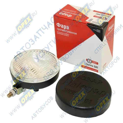 2101.3743-05 Фара противотуманная белая круглая 24в 170x170x90; 24в. с крышкой ОСВАР