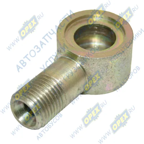 3205-3405186-01 Фитинг (угольник); Рнаруж=М16х1,5/ кругл.штуц. ф16; L=58 поворотный гидроцилиндра ПАЗ ПАЗ