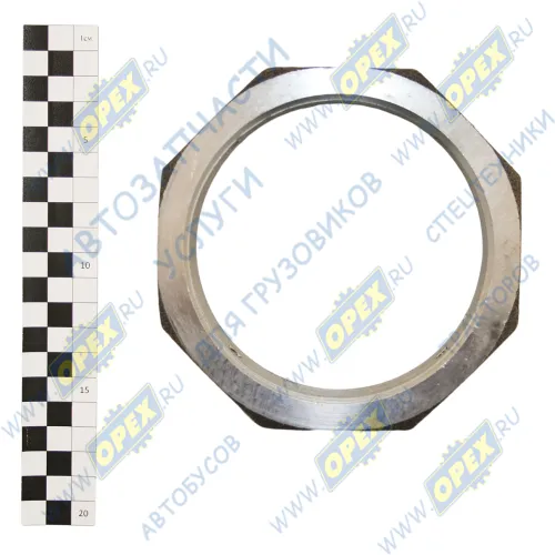 П375-3103000 Гайка С/И (сталь) М116х2 h=26 К=140,с 4-я стоп.болт.в сб. подшипника ступицы Урал (универсальная) ПЛАНТ1