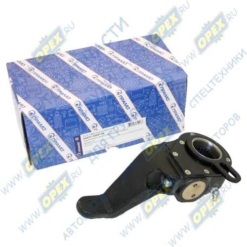 54321-3502136 Рычаг тормоза регулировочный МАЗ зад.лев./сред.прав. (кривой,эвольвентный шлиц) автомат. ПРАМО