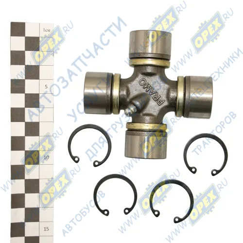 3102-2201025 Крестовина карданного вала HOWO 30х88; с стоп.кольцами (фиксация сверху) ПРАМО2