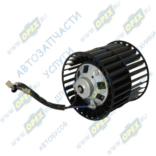 009-A70-74D Мотор отопителя 12В, Газель Бизнес с вентилятором в сб.; 2 плоск. клеммы, н/о ПРАМО1
