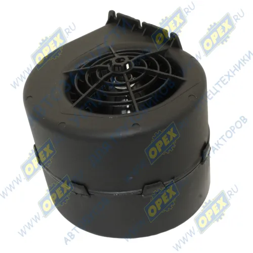 009-A70-74D-1 Мотор отопителя 12В, Газель Бизнес с вентилятором в сб.; 2 плоск. клеммы, н/о с кожухом ПРАМО1