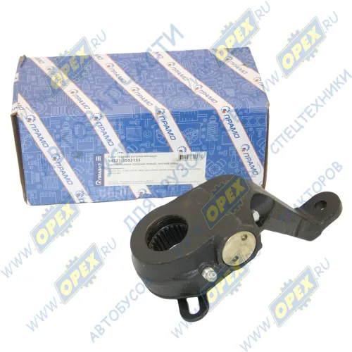 54321-3502135 Рычаг тормоза регулировочный МАЗ зад.прав./сред.лев. (кривой,эвольвентный шлиц); (автоматический) ПРАМО