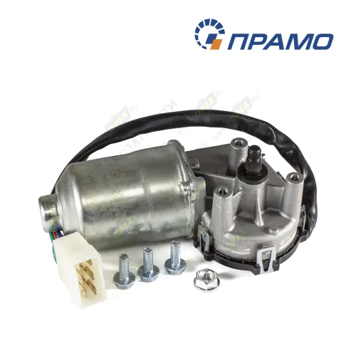 390243201 Моторедуктор стеклоочистителя ГАЗ-3302,Газель Бизнес, (дв.УМЗ-4216,Cummins) прмоуг.разъем 6 конт.; тип Калуга ПРАМО1