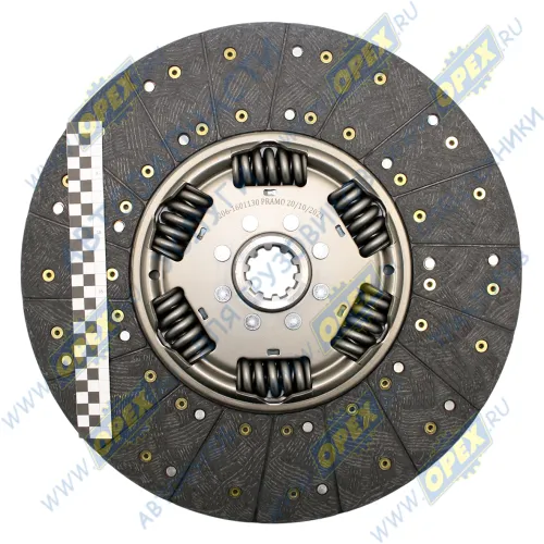 206-1601130 Диск сцепления 430GTZ (1 3/4""-10N)hступ.=36 КамАЗ (КПП 142, 144, 152, 154, ZF 9S109), ЛИАЗ-5256.4 KAMAZ 4355 43118 5297-15 5350 53215 6540; (1878000206) ведомый ПРАМО2