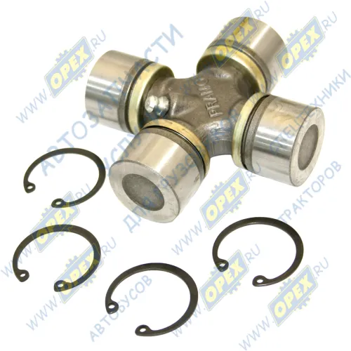 3102-2201025 Крестовина карданного вала HOWO 30х88; с стоп.кольцами (фиксация сверху) ПРАМО3