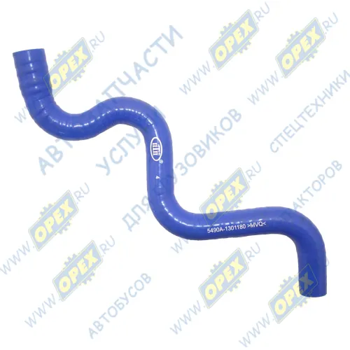 5490А-1301180 Шланг (патрубок) кривой (4 изг.) ф18х27/ф22х21 L=460 радиатора КАМАЗА MVQ КАМАЗ-5490 ПТП1