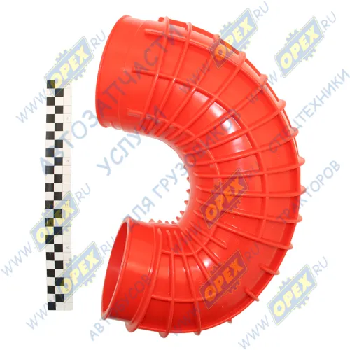 650-1118208 Патрубок (РТИ) ф125 L=650, кривой впускной ЯМЗ-650; (силикон) красный 5010562956 ПТП1
