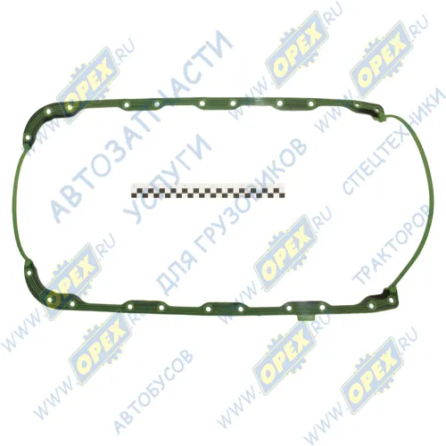 50-1401063/59/65 Прокладка С/Ф; L=660; 11отв.ф10/1отв.ф13, маслян.картера (поддона); (силикон) цельная с пресшайбами ПТП