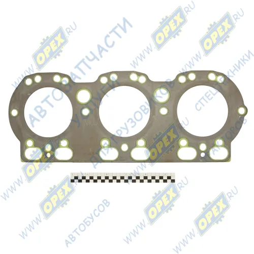 236Д-1003212-А (зелен.) Прокладка головки блока ЯМЗ-236НЕ,БЕ,НЕ2,БЕ2,6563; в сборе ЛИТАЯ, ЗЕЛЕНАЯ (236НЕ,НЕ2,БЕ,БЕ2,7601) (сталь+МБС) ПТП