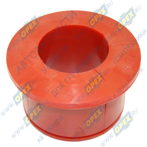 5516-2916030 Втулка стабилизатора МАЗ (ф55х87 L=64 L1=53, полиуретан красный) нижняя; (красная) ПТП